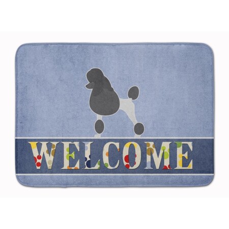 Carolines Treasures Poodle Welcome Machine Washable Memory Foam Mat BB5543RUG